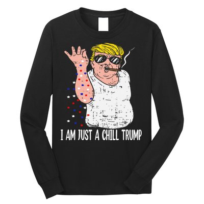 I Am Just A Chill Guy Trump Funny Meme For Trump Supporters Long Sleeve Shirt