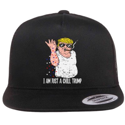 I Am Just A Chill Guy Trump Funny Meme For Trump Supporters Flatbill Hat