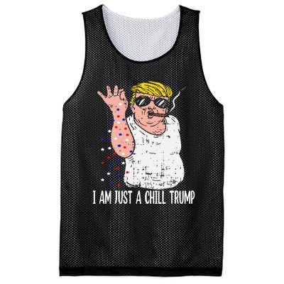 I Am Just A Chill Guy Trump Funny Meme For Trump Supporters Mesh Reversible Basketball Jersey Tank