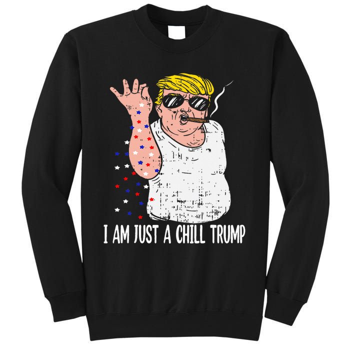 I Am Just A Chill Guy Trump Funny Meme For Trump Supporters Tall Sweatshirt