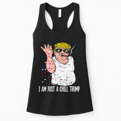 I Am Just A Chill Guy Trump Funny Meme For Trump Supporters Womens Tank Top