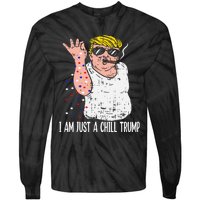 I Am Just A Chill Guy Trump Funny Meme For Trump Supporters Tie-Dye Long Sleeve Shirt