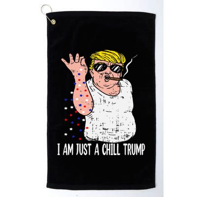I Am Just A Chill Guy Trump Funny Meme For Trump Supporters Golf Towel