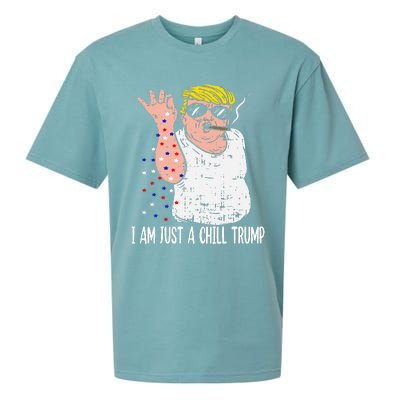 I Am Just A Chill Guy Trump Funny Meme For Trump Supporters Sueded Cloud Jersey T-Shirt