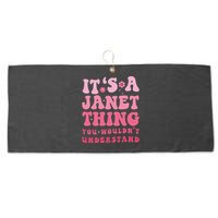 It's A Janet Thing You Wouldn't Understand Cute First Name Large Microfiber Waffle Golf Towel