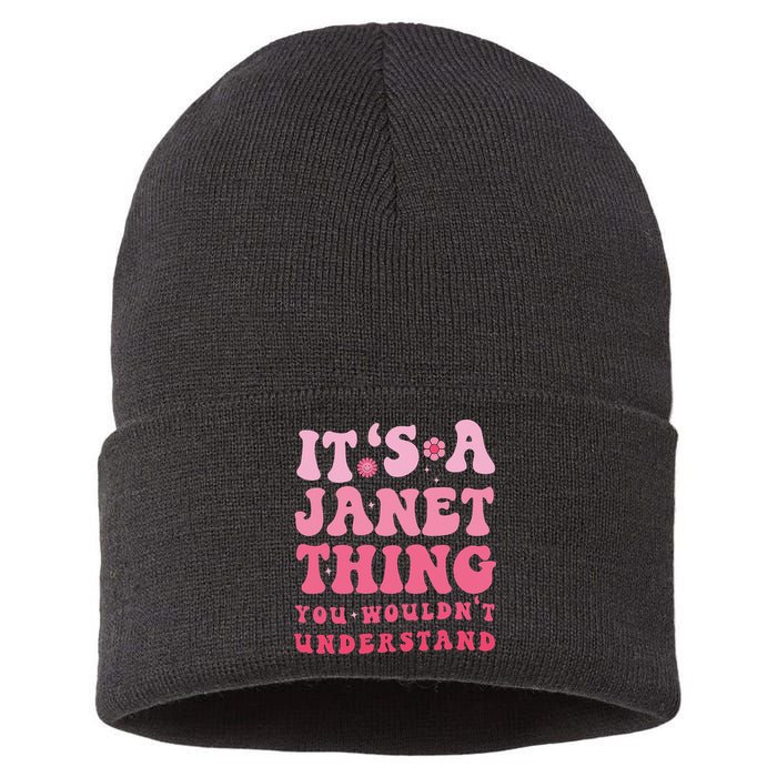 It's A Janet Thing You Wouldn't Understand Cute First Name Sustainable Knit Beanie