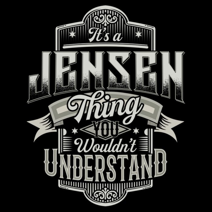 It's A Jensen Thing You Wouldn't Understand Last Name Funny Cool Gift 7-Panel Snapback Hat
