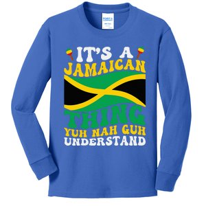 Its A Jamaican Thing Yuh Nah Guh Understand Kids Long Sleeve Shirt