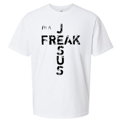 IM A Jesus Freak Faith God Cross Christian Jesus4m3 Sueded Cloud Jersey T-Shirt