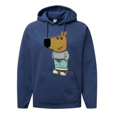 I Am Just A Chill Guy Funny Performance Fleece Hoodie