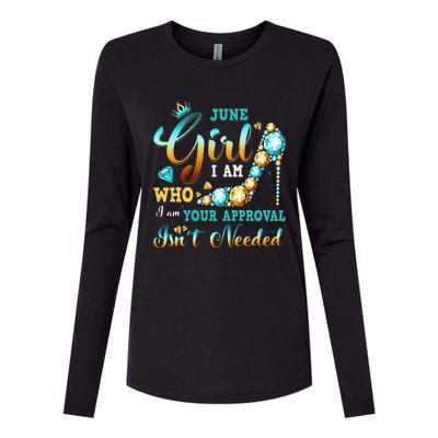 I'm A June Birthday I Am Who I Am Gifts Womens Cotton Relaxed Long Sleeve T-Shirt