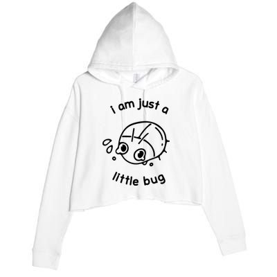 I Am Just A Little Bug Crop Fleece Hoodie