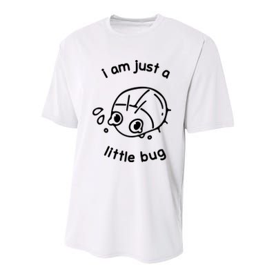 I Am Just A Little Bug Youth Performance Sprint T-Shirt