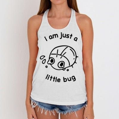 I Am Just A Little Bug Women's Knotted Racerback Tank