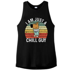 I Am Just A Chill Guy Chillguy Fun Meme Chillin Ladies PosiCharge Tri-Blend Wicking Tank