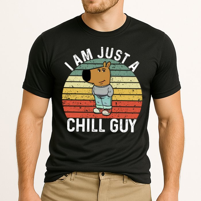 I Am Just A Chill Guy Chillguy Fun Meme Chillin Performance Shirt