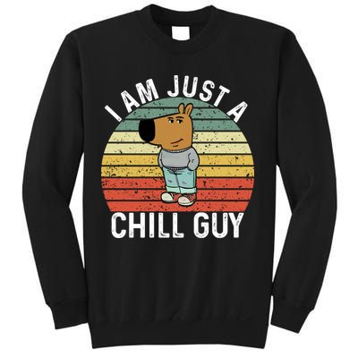 I Am Just A Chill Guy Chillguy Fun Meme Chillin Sweatshirt