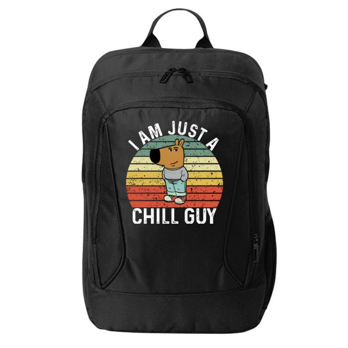 I Am Just A Chill Guy Chillguy Fun Meme Chillin City Backpack