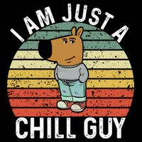 I Am Just A Chill Guy Chillguy Fun Meme Chillin Bucket Hat