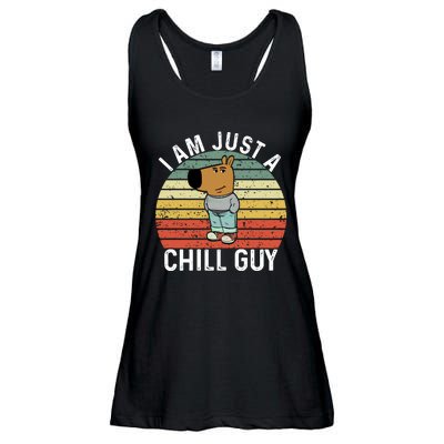 I Am Just A Chill Guy Chillguy Fun Meme Chillin Ladies Essential Flowy Tank