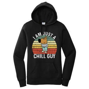 I Am Just A Chill Guy Chillguy Fun Meme Chillin Women's Pullover Hoodie