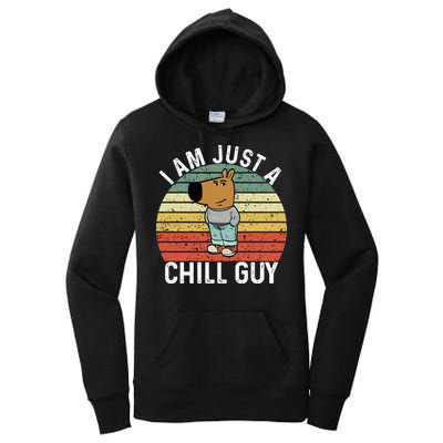 I Am Just A Chill Guy Chillguy Fun Meme Chillin Women's Pullover Hoodie