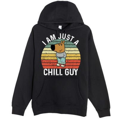 I Am Just A Chill Guy Chillguy Fun Meme Chillin Premium Pullover Hoodie
