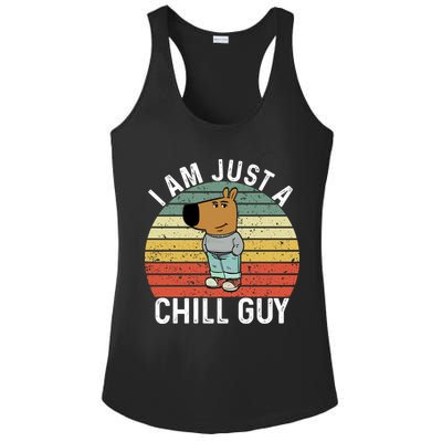 I Am Just A Chill Guy Chillguy Fun Meme Chillin Ladies PosiCharge Competitor Racerback Tank