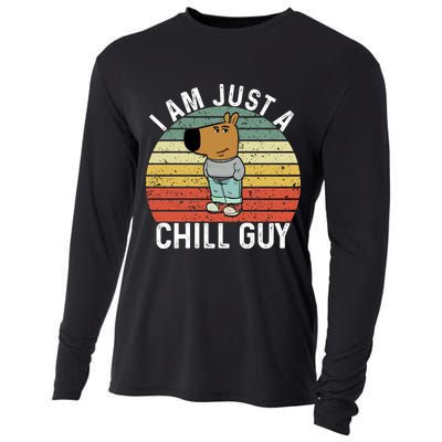I Am Just A Chill Guy Chillguy Fun Meme Chillin Cooling Performance Long Sleeve Crew