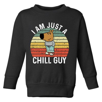 I Am Just A Chill Guy Chillguy Fun Meme Chillin Toddler Sweatshirt