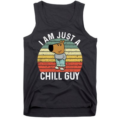 I Am Just A Chill Guy Chillguy Fun Meme Chillin Tank Top