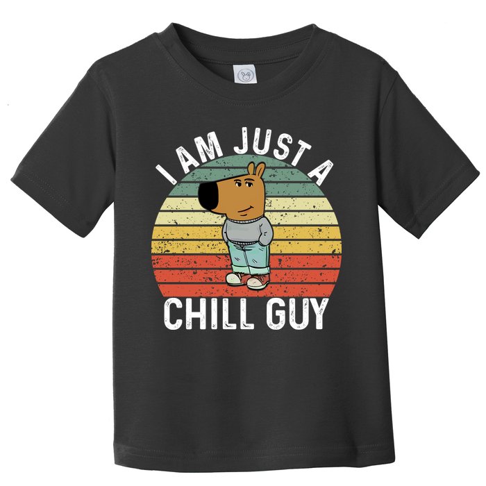 I Am Just A Chill Guy Chillguy Fun Meme Chillin Toddler T-Shirt