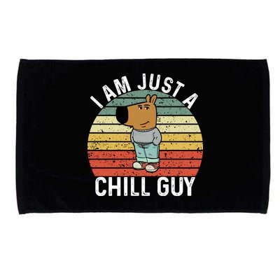 I Am Just A Chill Guy Chillguy Fun Meme Chillin Microfiber Hand Towel