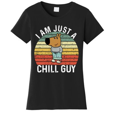 I Am Just A Chill Guy Chillguy Fun Meme Chillin Women's T-Shirt