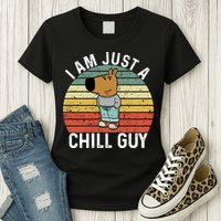 I Am Just A Chill Guy Chillguy Fun Meme Chillin Womens T-Shirt