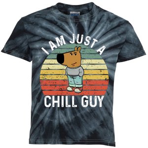 I Am Just A Chill Guy Chillguy Fun Meme Chillin Kids Tie-Dye T-Shirt