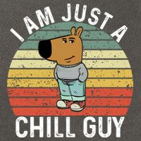 I Am Just A Chill Guy Chillguy Fun Meme Chillin Cotton Canvas Backpack