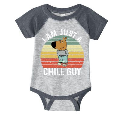I Am Just A Chill Guy Chillguy Fun Meme Chillin Infant Baby Jersey Bodysuit