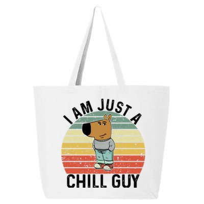 I Am Just A Chill Guy Chillguy Fun Meme Chillin 25L Jumbo Tote