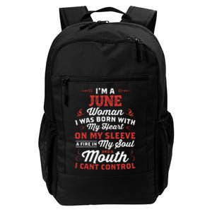 I'm A June Wo Queen Born In June Daily Commute Backpack