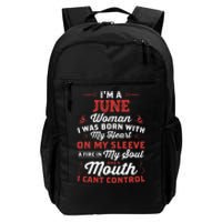 I'm A June Wo Queen Born In June Daily Commute Backpack