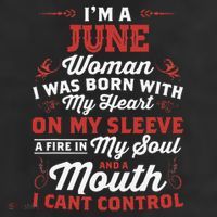 I'm A June Wo Queen Born In June 11oz C Handle Ceramic Mug