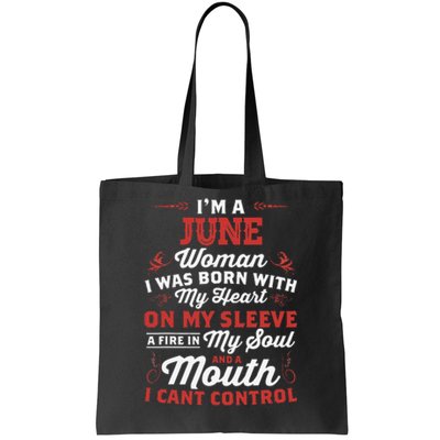 I'm A June Wo Queen Born In June Tote Bag