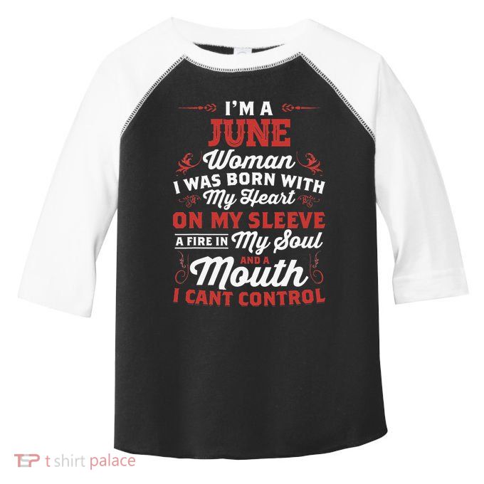 I'm A June Wo Queen Born In June Toddler Fine Jersey T-Shirt
