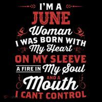 I'm A June Wo Queen Born In June Wool Snapback Cap