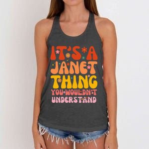 It's A Janet Thing You Wouldn't Understand Women's Knotted Racerback Tank