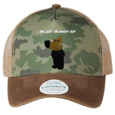 I Am Just An Angry Guy Meme Funny Legacy Tie Dye Trucker Hat