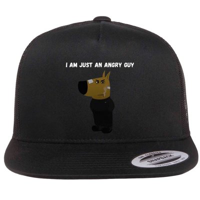 I Am Just An Angry Guy Meme Funny Flatbill Hat