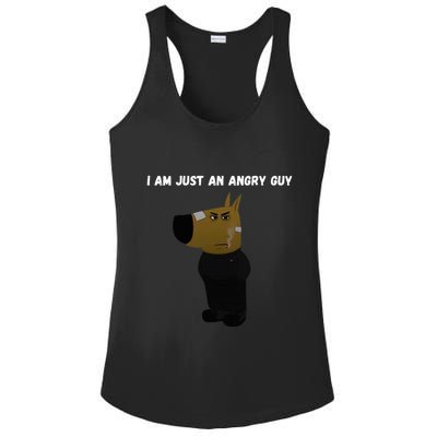 I Am Just An Angry Guy Meme Funny Ladies PosiCharge Competitor Racerback Tank