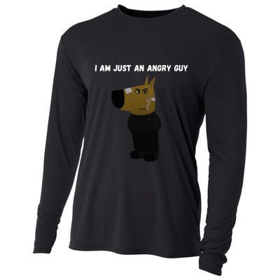 I Am Just An Angry Guy Meme Funny Cooling Performance Long Sleeve Crew